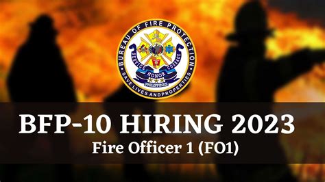bfp region 10 recruitment 2024|BFP Hiring and Selection for Fire Officer CY 2024 (3rd Batch).